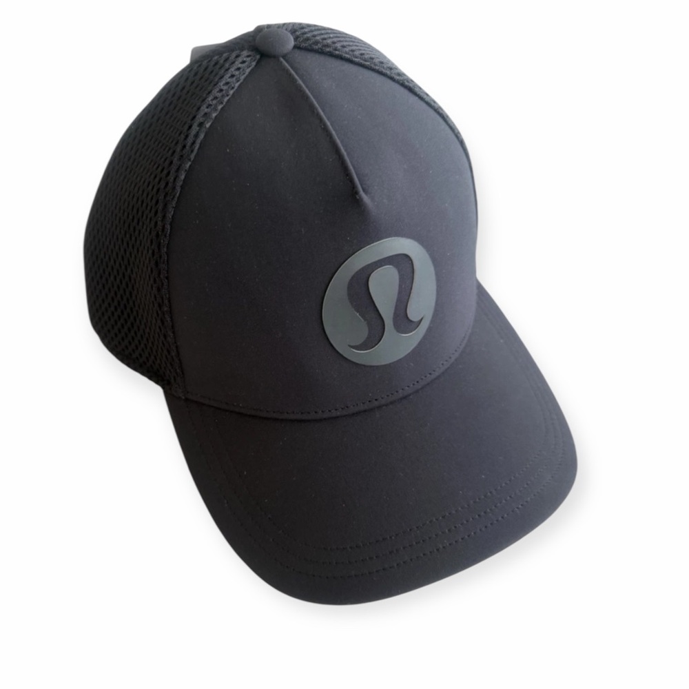 LULULEMON Snapback Trucker Hat-Black Canvas w/ Mesh Back SZ S/M